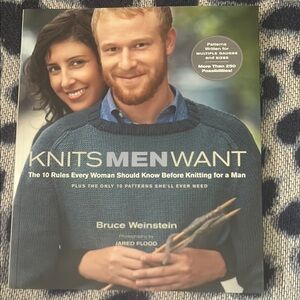Knits Men Want Book signed by Bruce Weinstein, Author,